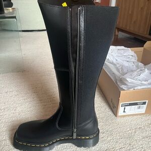 Dr. Martens Black Zip-Up Combat Boots